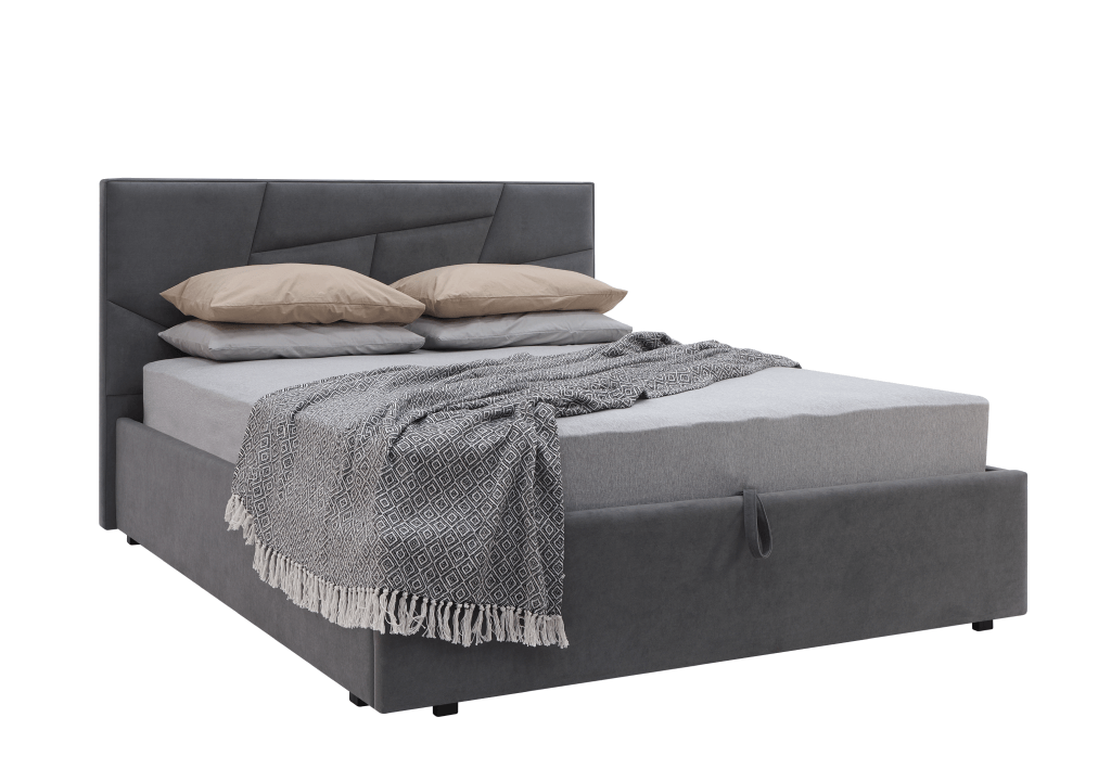 Кристалл Кровать (1600) с ПМ (WТ 2366-6 (какао), 2 кат)